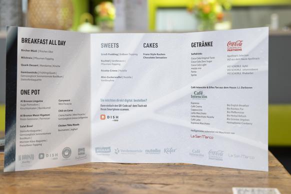 kulinarisches Angebot mit Ihren Produkten und Markenpräsenz